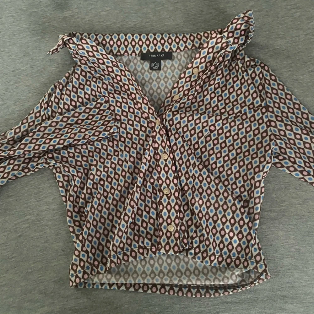 Funky Patterned Button Up Long Sleeve - Picture 1 of 2